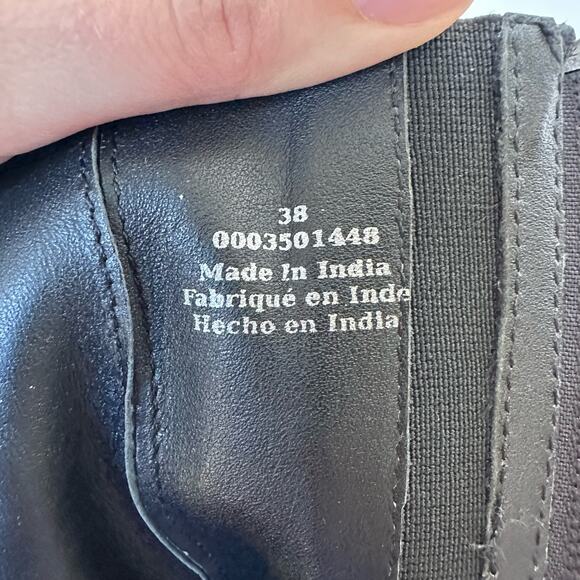 Free People Black Suede Chunky Platform Chelsea Boots - Size 38 / 7.5 - Picture 8 of 9